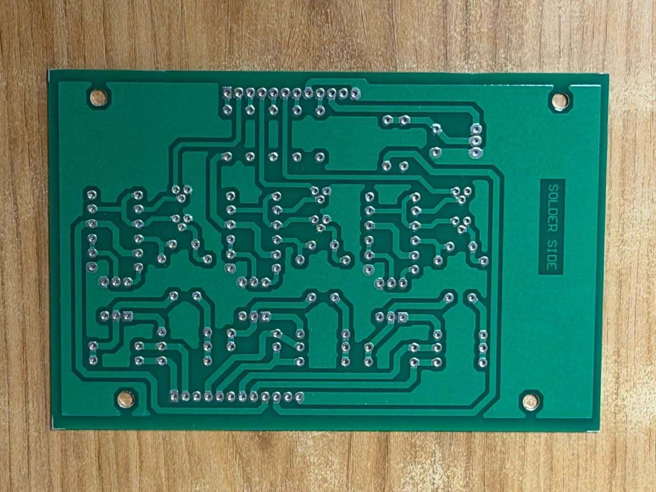 Double side PTH PCB solder side